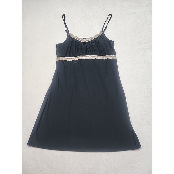 Gilligan & O'Malley Other - Gilligan & O'Malley Night Gown Women Large Black Scoop Neck Sleeveless Intimates